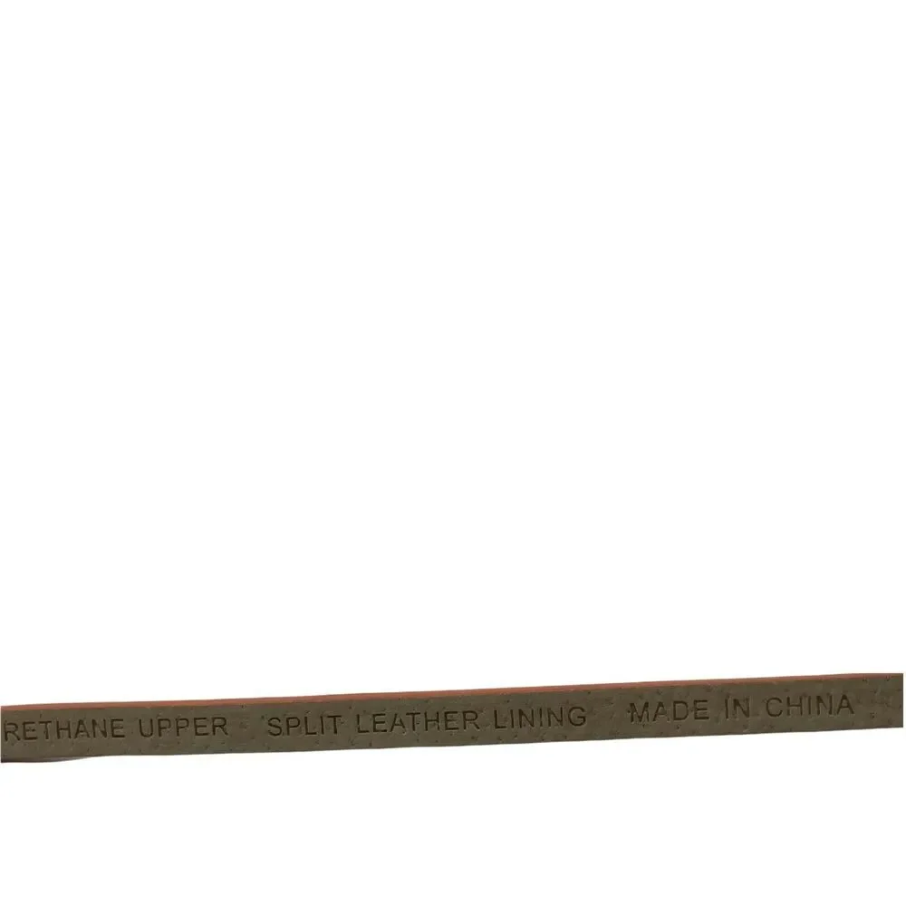 Toggle Belt Another Line Women's Orange Polyurethane Gold Stud Adjustable sz M/L